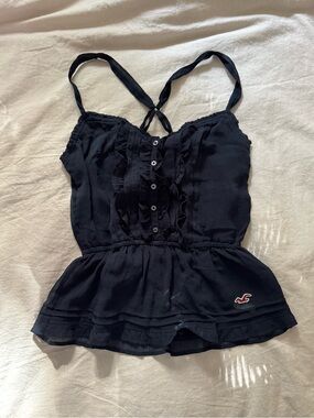 Vintage Hollister Navy Blue Elastic Waist Cami